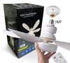 2-in-1 Silent LED Ceiling Fan with Pendant Light Convenient Remote Control Household Installation Fan Light