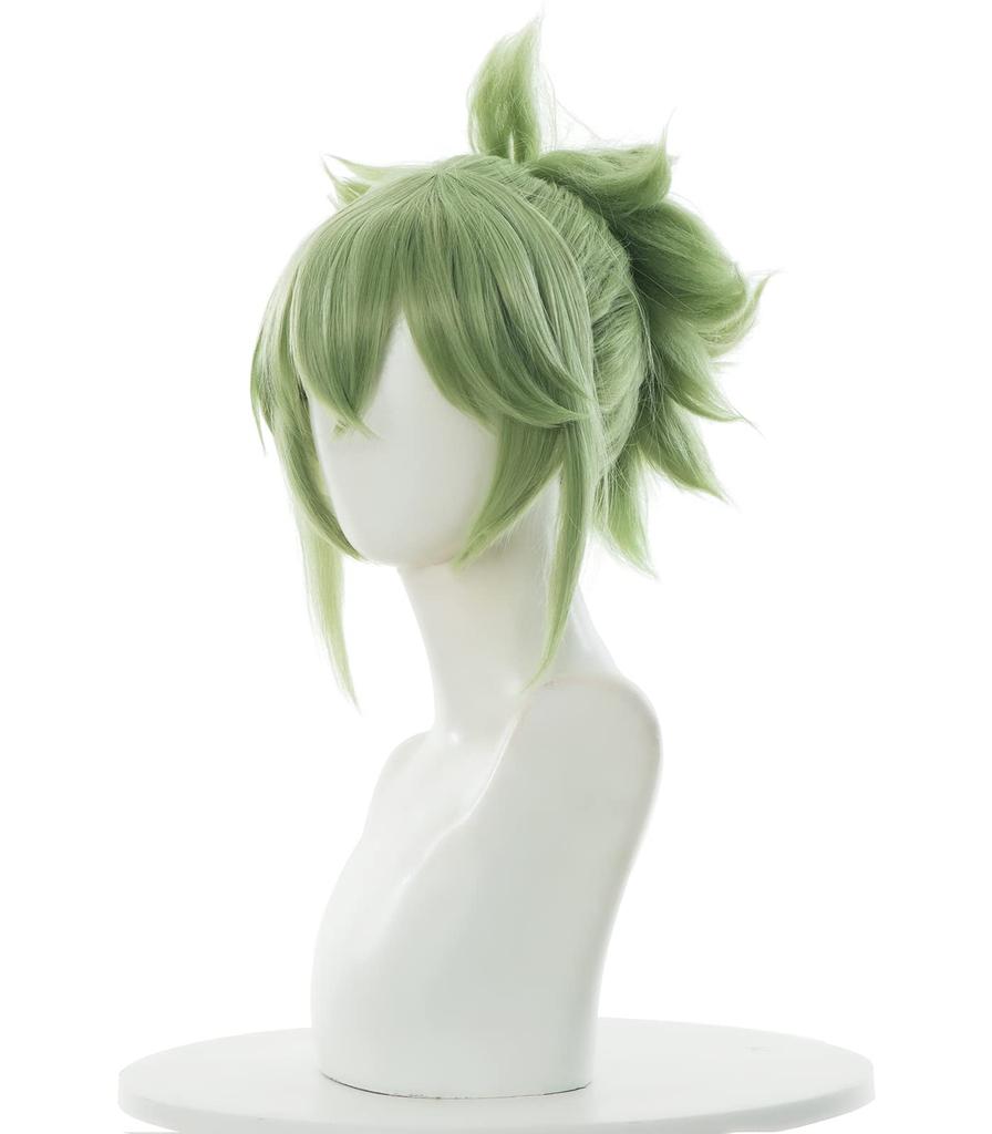 NOKIJP Genshin Impact Lightning-like Kuki Shinobu Cosplay Wig, Smooth and Easy to Style, Heat-Resistant Wig (Kuki Shinobu, Wig)