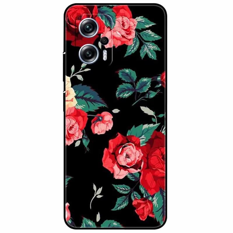For Xiaomi Poco X4 GT Case 6.6'' Cat Wolf TPU Silicone Soft Coque Fundas for Poco X4 GT 5G Cover Black Edge Lovely PocoX4 X 4 GT
