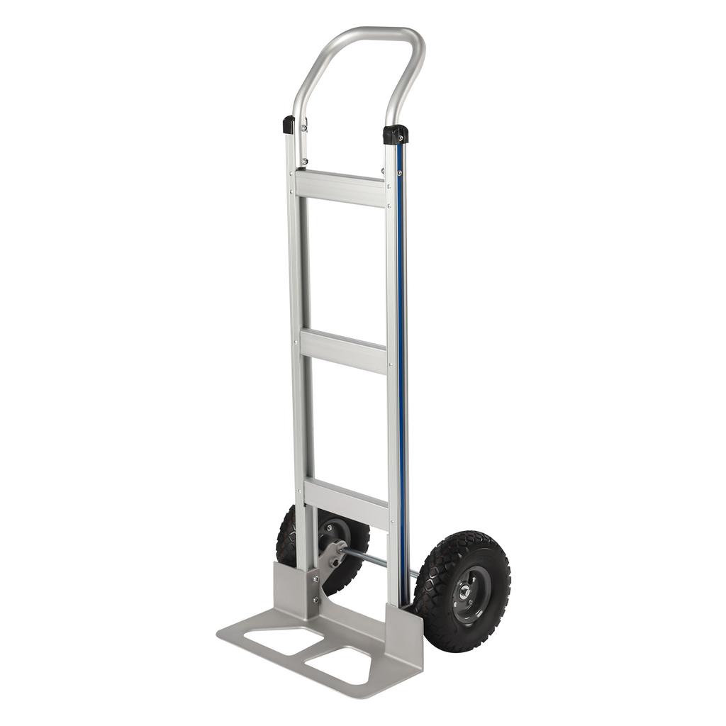 Silver Aluminum Alloy Hand Truck Dolly - Industrial Strength 500 lbs Weight Capacity | Heavy Duty Dolly for Moving with Wheels