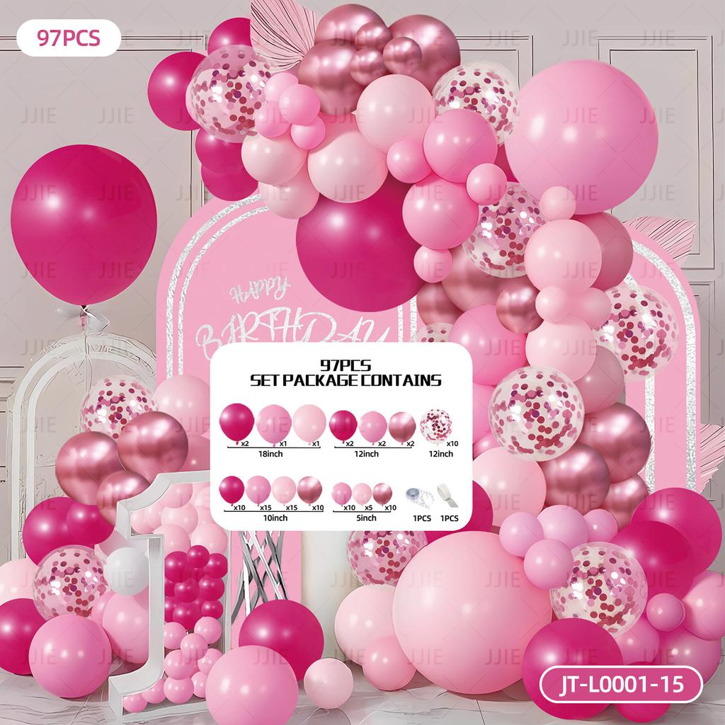 Balloon Chain Arch Set Scene Arrangement Premium Atmosphere Opening Birthday Party Decorations Anniversary Package