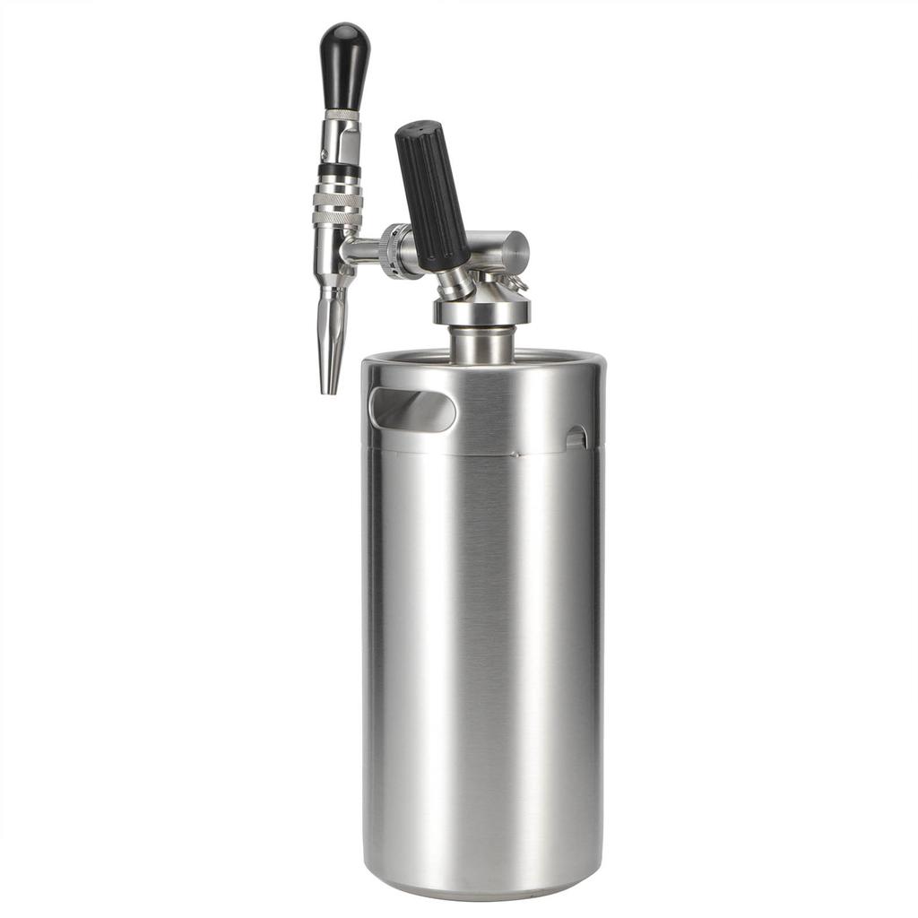 Nitro Cold Brew Kaffebryggare Rostfri Keg Kväve Kaffemaskin Dispenser System Kit 3.6L