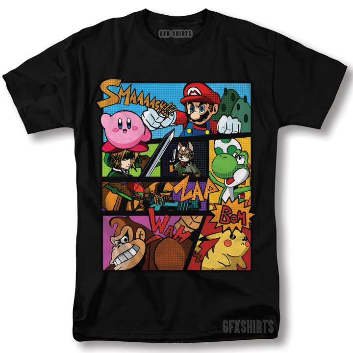 

Retro Game Super Smash Bros Classic Games Shirt Retro Vtg Graphic Design Tshirt Unisex T-Shirt XXXL