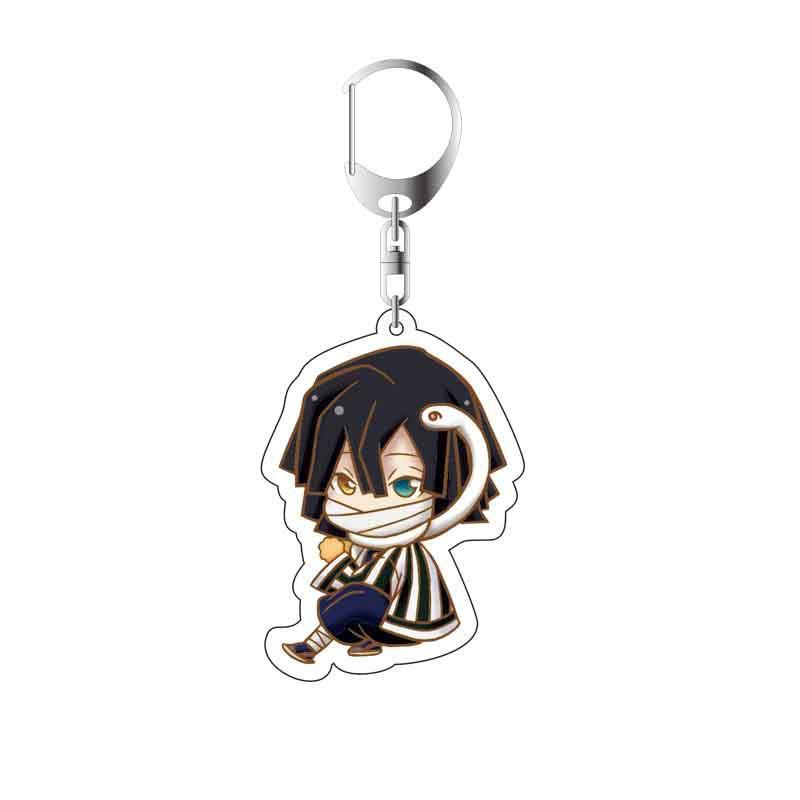 Demon Slayer Anime Cartoon Character Acrylic Keychain Bag Pendant Accessories