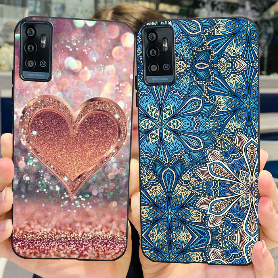 For ZTE Blade A71 6.52" Case Cartoon Dinosaur Football TPU Soft Silicone Cover For ZTE Blade A71 2021 A7030 Phone Cases Fundas