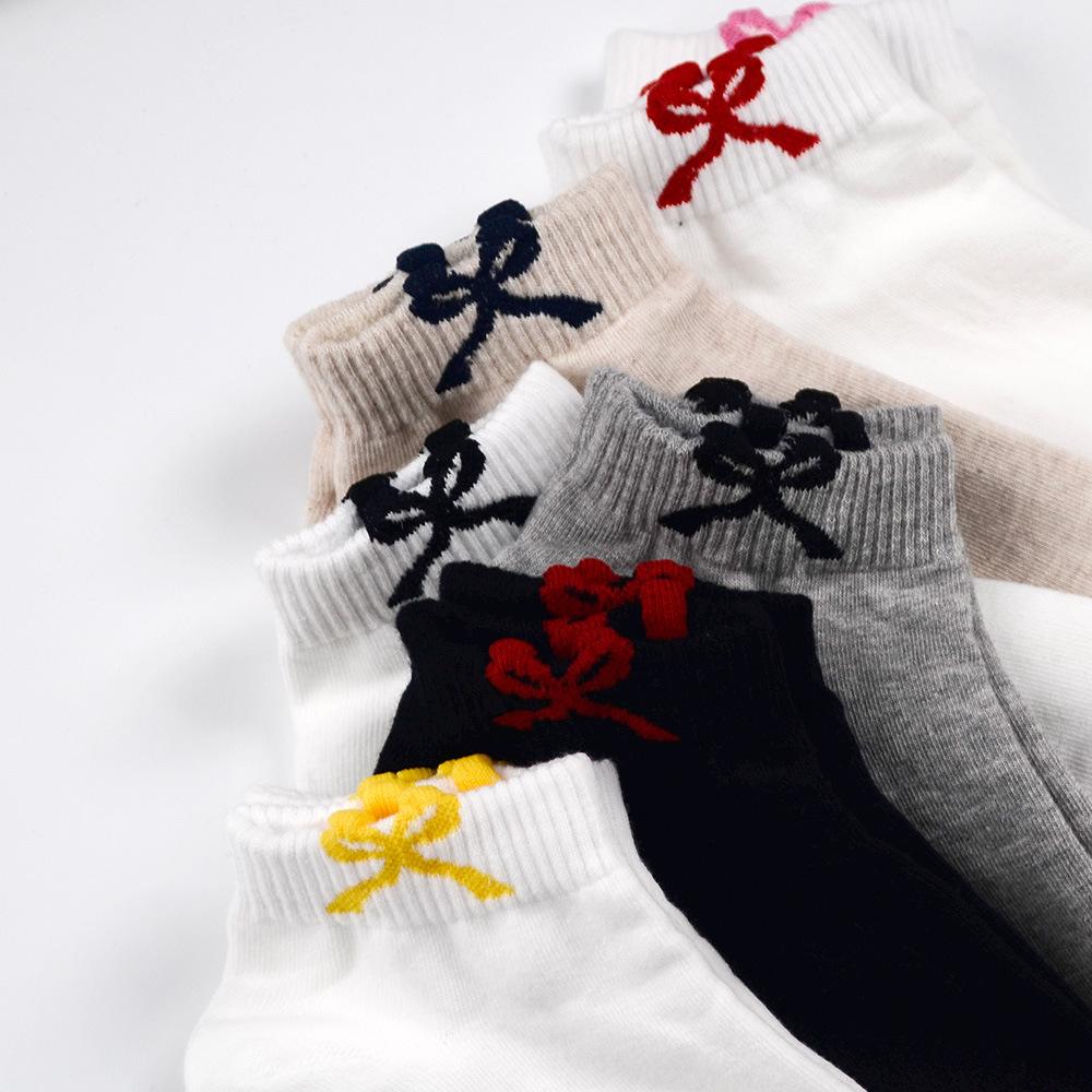 New Spring/summer Sweet Lolita Ballet Style Ultrathin Breathable Socks for Women Lace Bow Piles of Socks