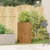 VidaXL Jardinière rouillé 40x40x80 cm acier inoxydable, pot de fleurs, support de plantes, lit surélevé, support de 860709
