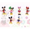 6pcs/set Disney Minnie Mouse Pvc Figurines For Cake Decoration And Children Gift
