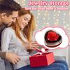 Automatic Flip-up Heart-shaped Rose Gift Box, Ring Pendant Jewelry Box, Necklace Box
