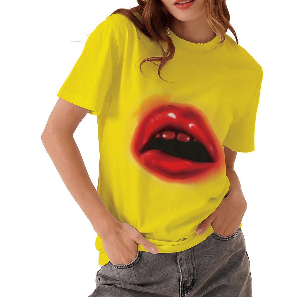 

Летняя модная женская футболка с 3D принтом аниме и животными из мультфильма, повседневные топы с короткими рукавами, футболка в стиле Харадзюку, винтажный пуловер 6XL