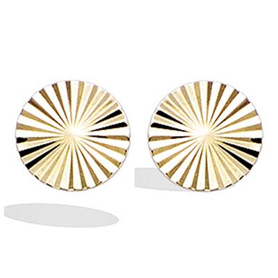[R3798] - Gold Plated 'Cleopatra' Earrings - 10 Mm