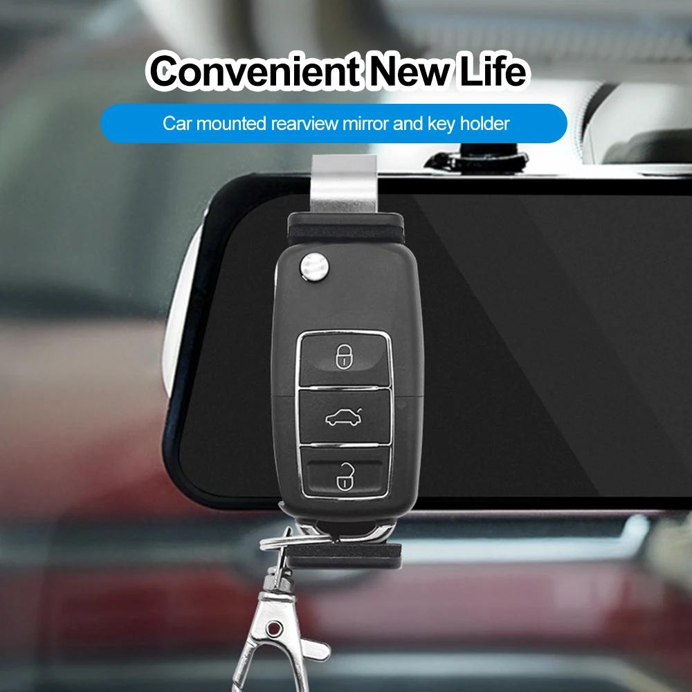 Car Sun Visor Clip Holder Gate Remote 45-67mm for Garage Door Control Car Keychain Barrier Opener Quick Installation Univers