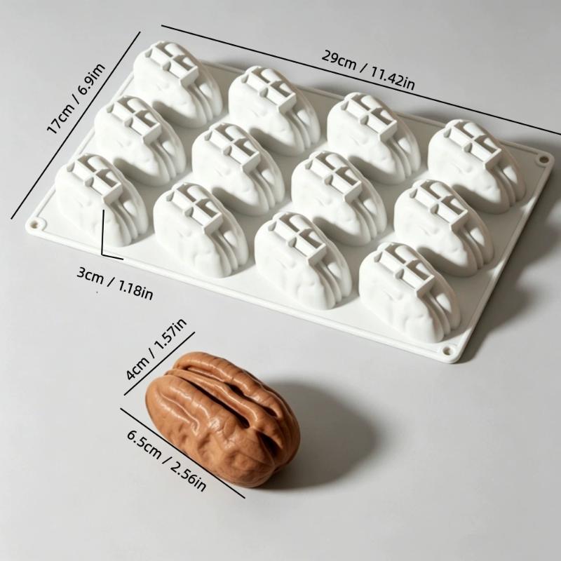 Stampo in Silicone a Forma di Arachidi Caffè Ceans per Torta Mousse Resistente alle Alte Temperature Facile da Sformare per Cottura Fai da Te Dessert