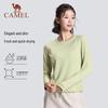 Camel Women's Quick-Dry Long-Sleeve Yoga T-Shirt