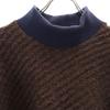 SHAREEF Made In Japan Long Sleeve Mock Neck Sweater 1 Two-tone Color Women Used