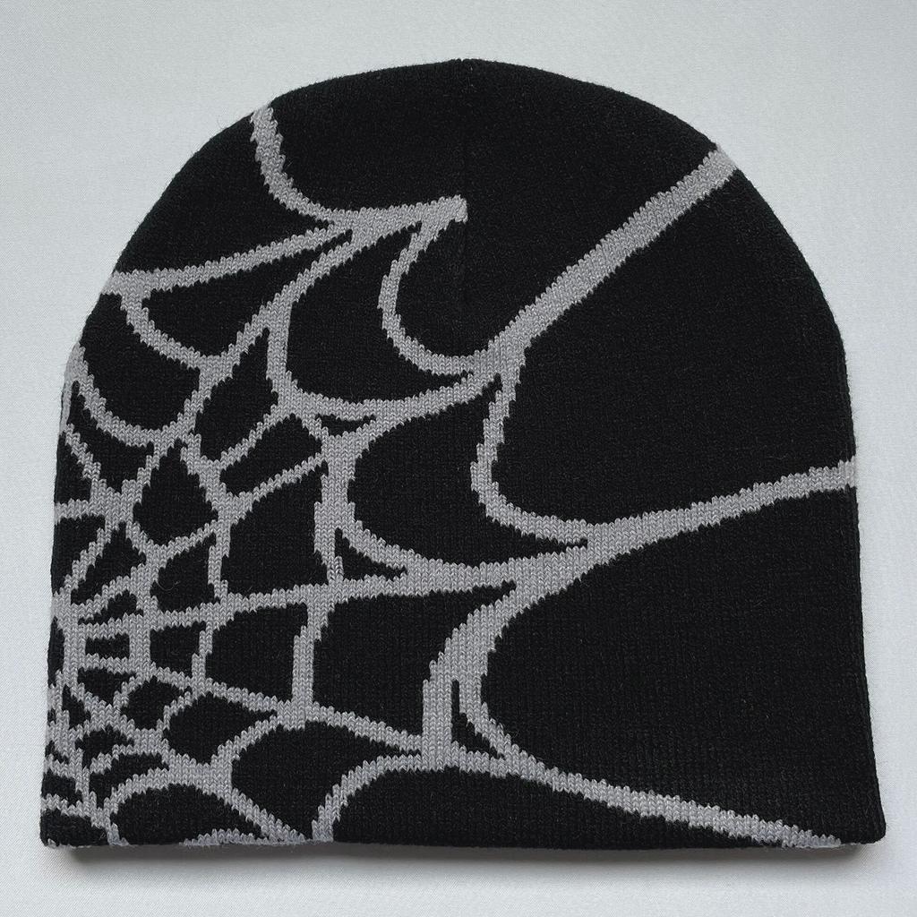 Four Seasons Men's And Women's Universal Y2K Knit Hat Spider Web Riding Outdoor Sports Fashion Hat