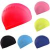 1Pc Swimming Cap Ear Guards Elastic Fabric Solid Color Swim Hat Short/Long Hair Big Kids Polyester Womens/Mens