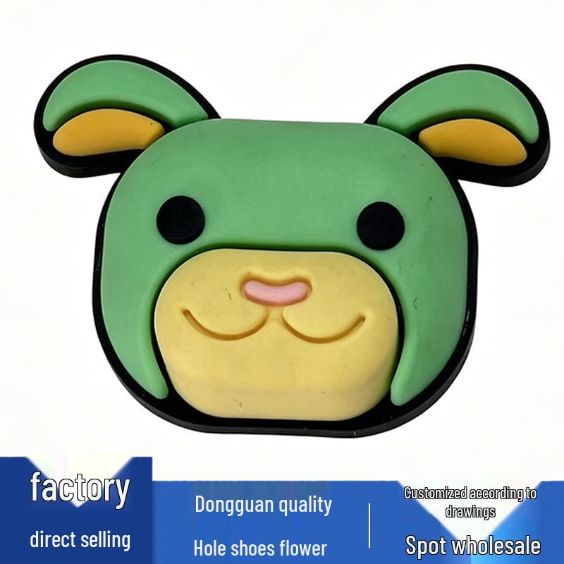 New Cartoon Animal Shoe Charms: Versatile PVC Flower Accessories for Crocs