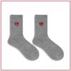Trendy Brand Love Towel Bottom Embroidered Socks Yu Wenle Same Style Sports Socks Couple Pure Cotton Mid-Tube Socks
