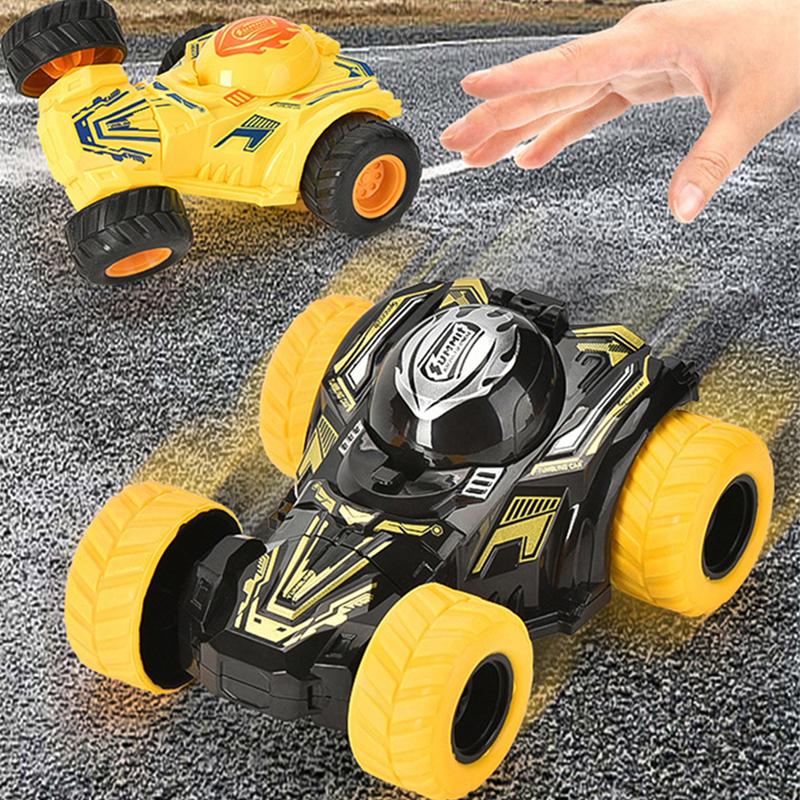 Stunt-Spielzeugauto, Dreh- und Rückziehauto für 3-jährige Jungen, Mädchen und Kleinkinder, bis zu 360 Grad aufrechte Rotation, Spiel
