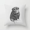 Luxury Home Decor Cushion Cover Office Sofa Cushion Cover Cartoon Animal Hedgehog Dog Pattern Pillow Cover