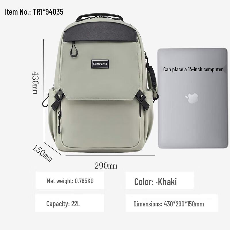 Samsonite TR1 Water-Resistant Commuter Backpack