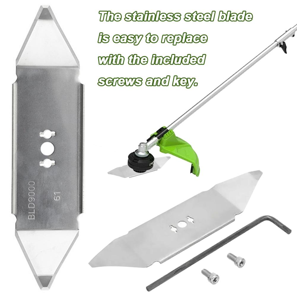 Stainless Steel Replacement Knife Blades with Hex Wrench Garden Lawn Mower Accessories for Robomow RX Professional