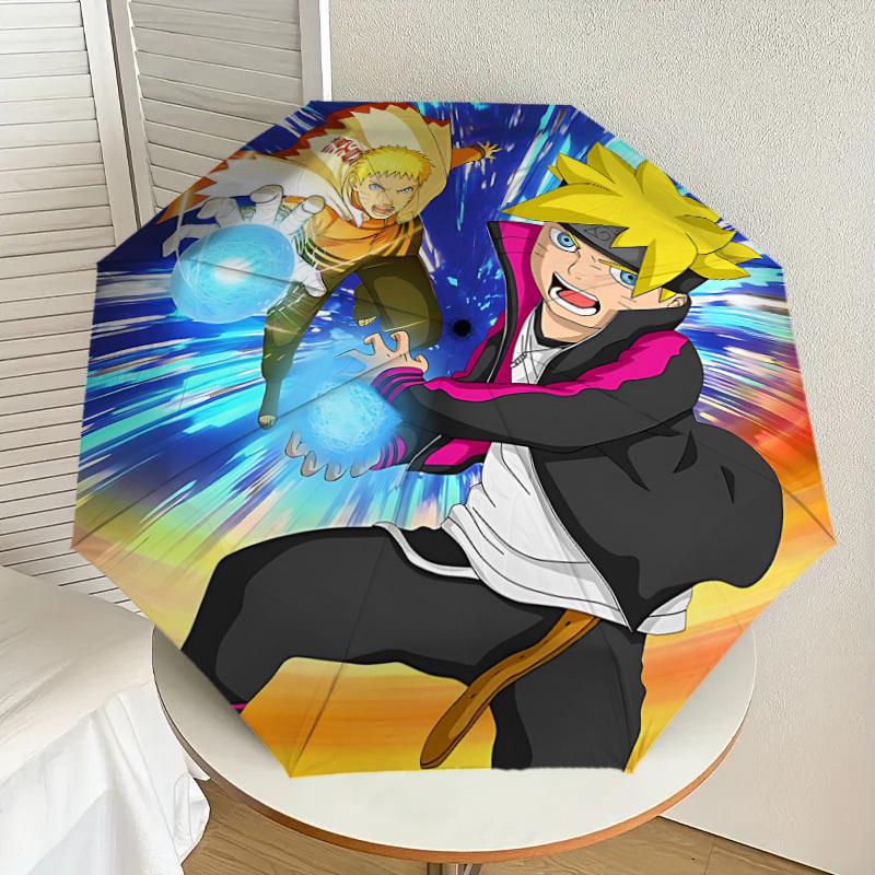 1 Stück Naruto, Anime Kunstwerk Automatischer Faltregenschirm] Langlebiger Eisenrahmen & Stiel, Tragbar faltbar, Ein tolles Weihnachtsgeschenk yy251016276