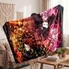 Demon Slayer Printed Flannel Blanket, Skin Friendly Warm Throw for Indoor Couch Bed Daily Use