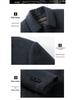 Brand Men's Double-Sided Cashmere Winter Coat, Mid-Length, Business Casual with Detachable Lapel