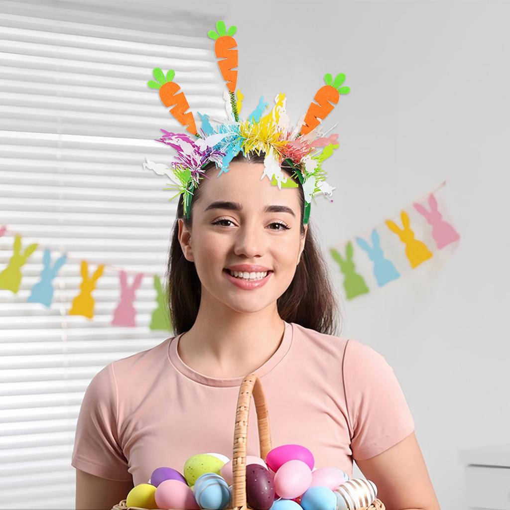Easter Headband for Women and Girls Cute Hairbands with Easter Eggs & Rabbits, Perfect Easter Gifts for Kids
