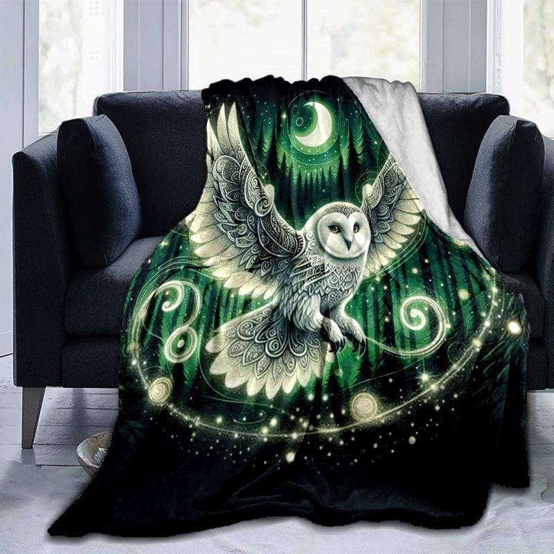 1 leichte Flanelldecke mit Adlermotiv, bequeme und warme Decke, für Camping, Sofa, Bett, Couch, Büro, für alle Jahreszeiten