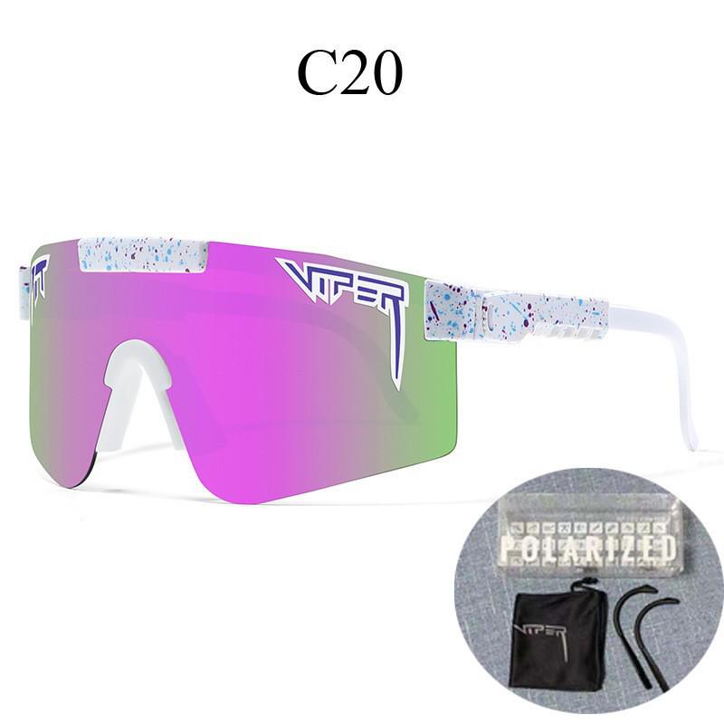 Grenzüberschreitende polarisierte Fahrradbrille mit großem Rahmen und farbigen Gläsern für Sport