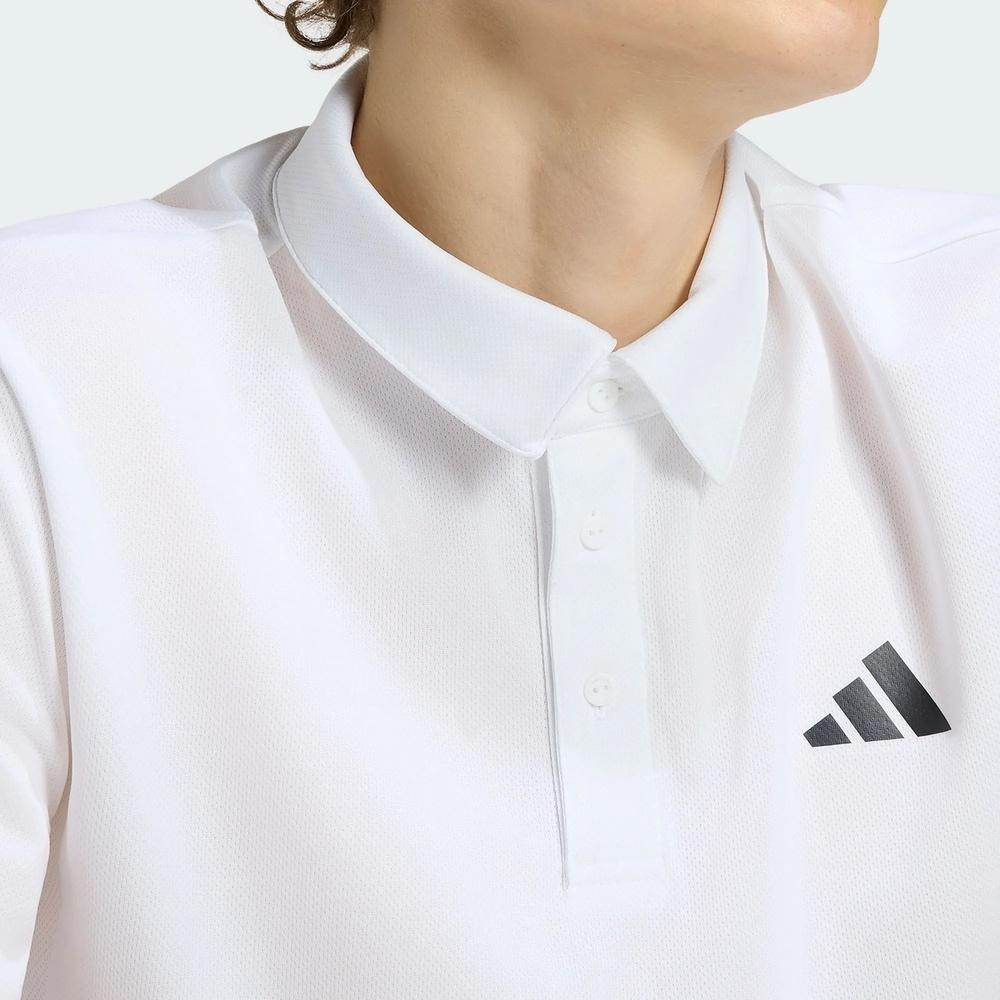 adidas Tennis Polo Shirts Men's White Lapel Moderate KF7468