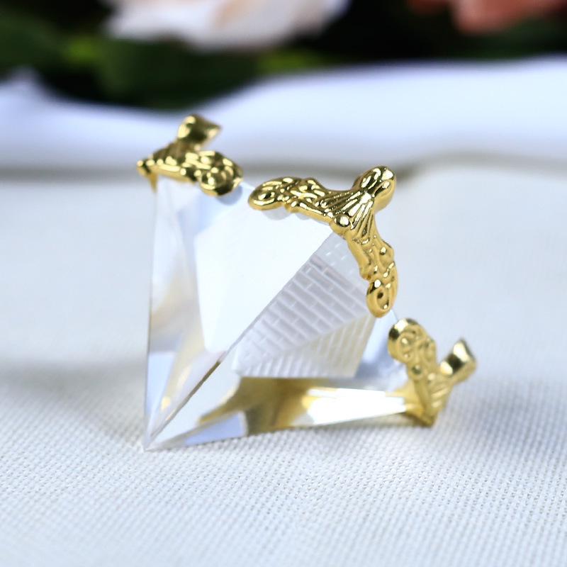 Carved Crystal Pyramid Decorative Ornaments - Creative Home Gifts