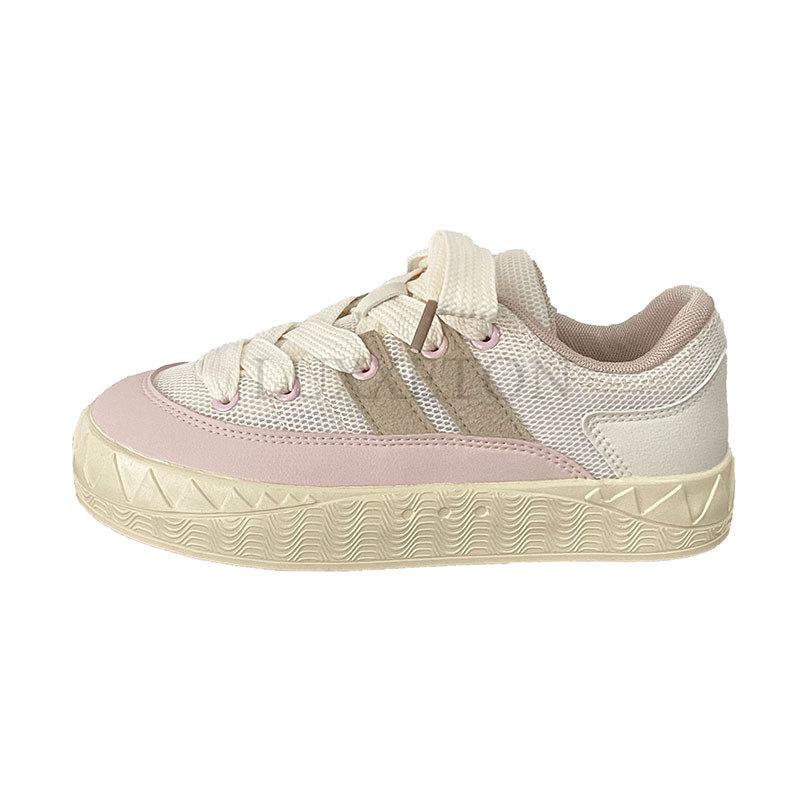 Women Sneakers Women's Lace Fashion Breathable Platform Thick Bottom Female Casual Black White Shoes Up Vulcanized Shoe