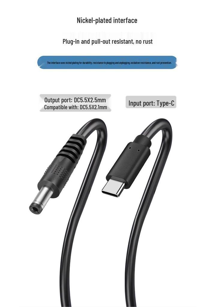 Type-C PD Power Cable with Digital Display, Adjustable Voltage (5V-20V), 3A, 60W Trigger Charging Cable