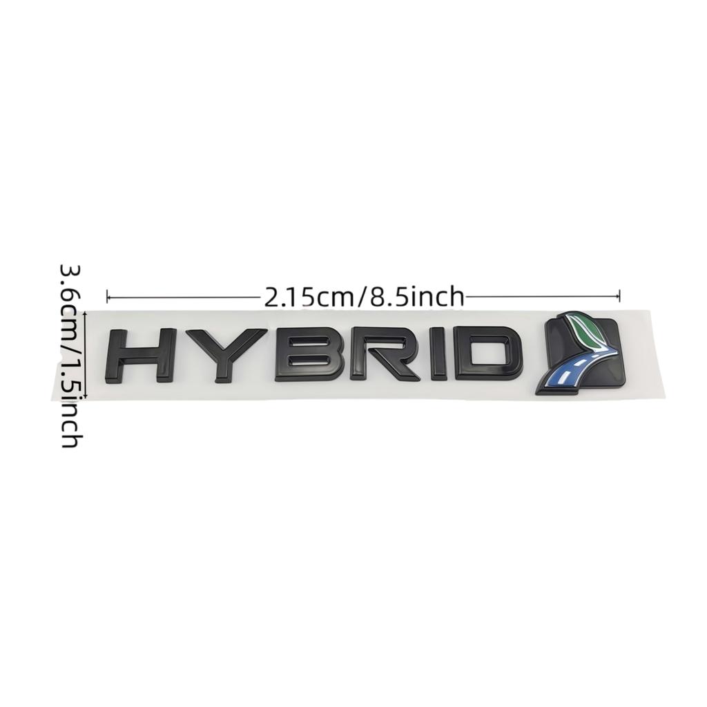 1 PZ Adesivo Distintivo Logo Ibrido in ABS 3D Decalcomania Emblema Posteriore per Bagagliaio Accessori Automobilistici di Alta Qualità