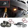 Waterproof  LED Flush Mount Turn Indicators for Motorcycles 14 LED Enhanced Brightness ABS PC Construction