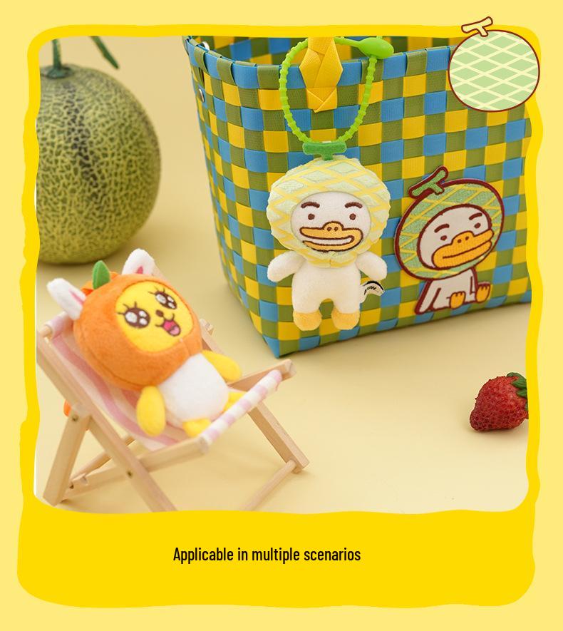 Genuine KAKAO FRIENDS Fruit Plush Doll Keychain Charm