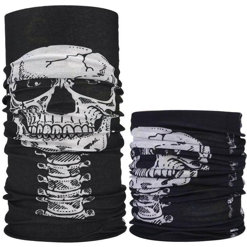 Reflective Skull Head Cover for Outdoor Riding