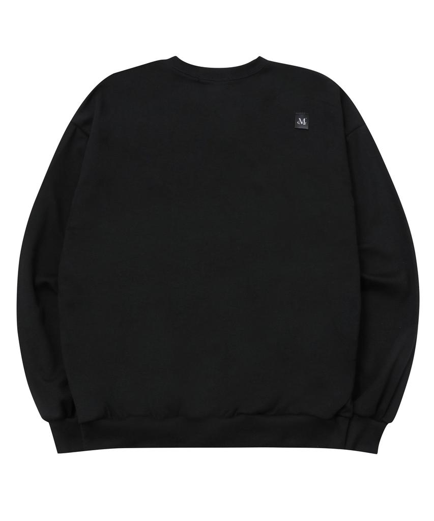 MUCENT Clover Lettering Loose Fit Long Sleeve Sweatshirt Unisex (2 Colors)