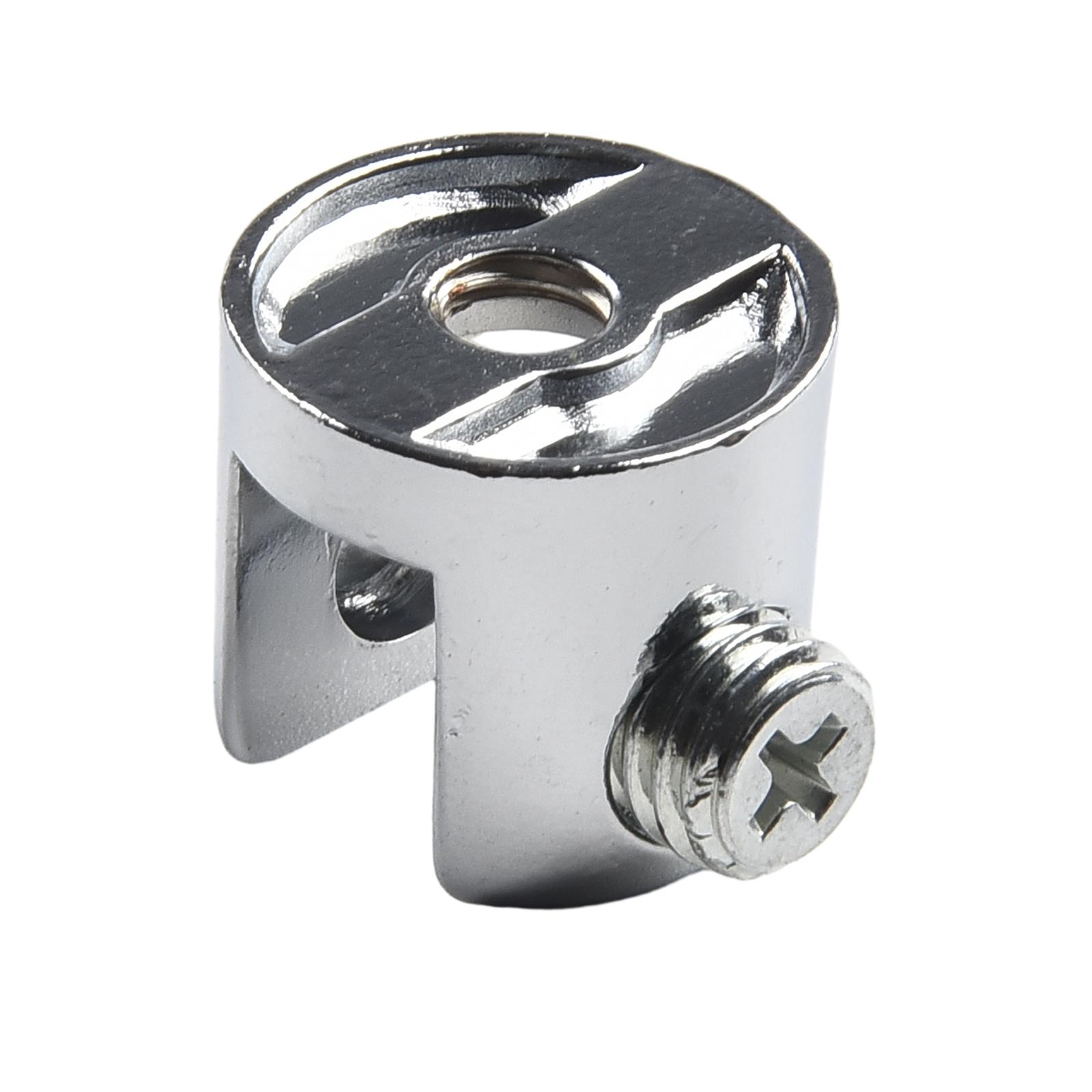 

10Pcs Glass Brackets Adjustable Zinc Alloy Glass Clip Shelf Clamp Holder Flat Back Mount Holder For 6mm-8mm Thick Glass 10pcs