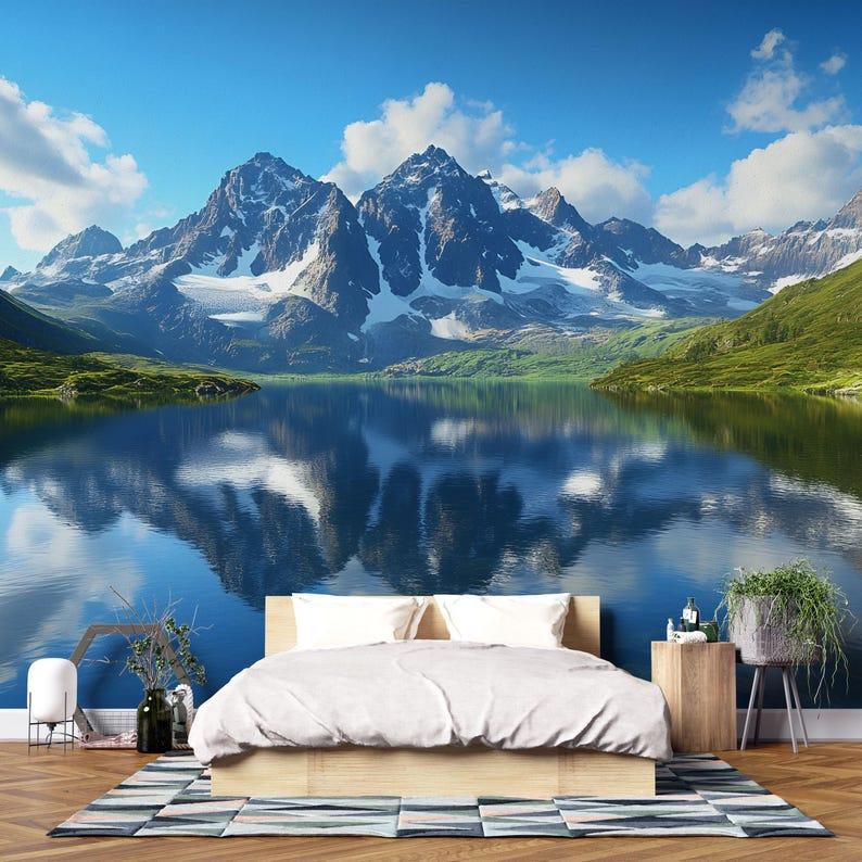 Mountain and Lake tapestry 75x100 чёрный
