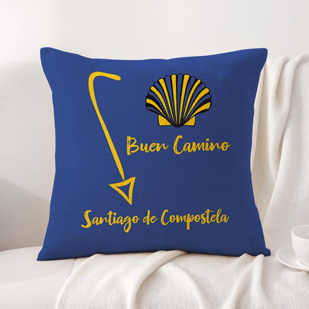 Movie C-Camino De Santiago Pillow Case Natural Linen Organic Fabric Double-Sided Printing Breathable Perfect For Home Decor