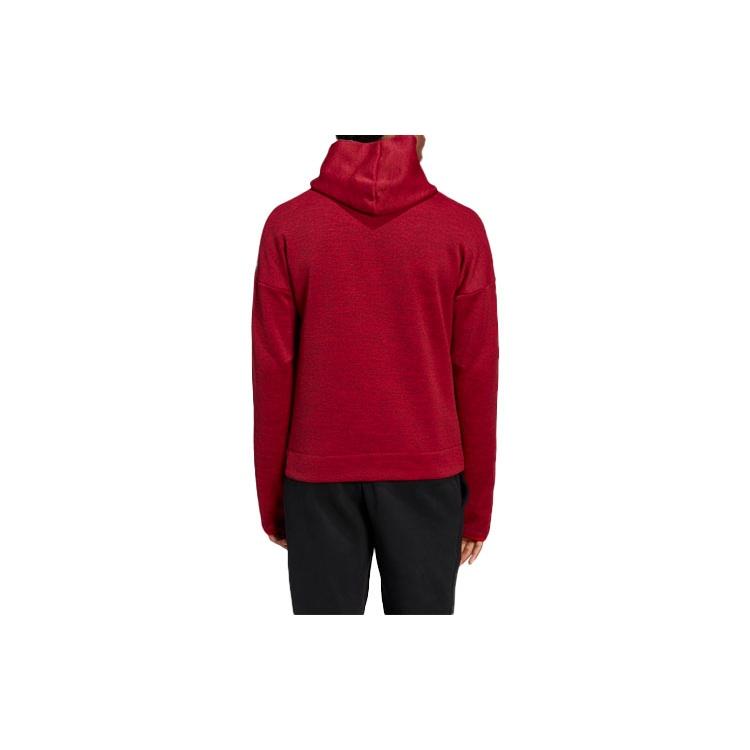 adidas Athleisure Casual Sports Cozy Training Zipper Hooded Jacket Red Men's GT2508