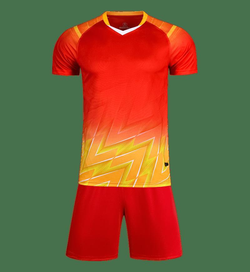 

Football Uniform Suit Men S Training Uniform Sports Short Sleeve Jersey Competition Jersey M8643 World Cup Training Uniform 4XS красный