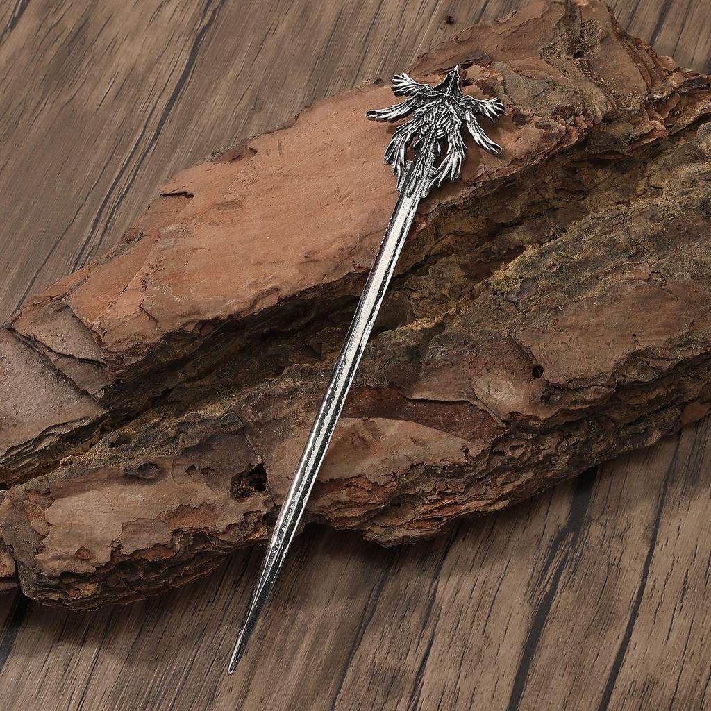 Viking Retro Six-Winged Angel Hairpin – Trendy Norwegian Style Party Jewelry