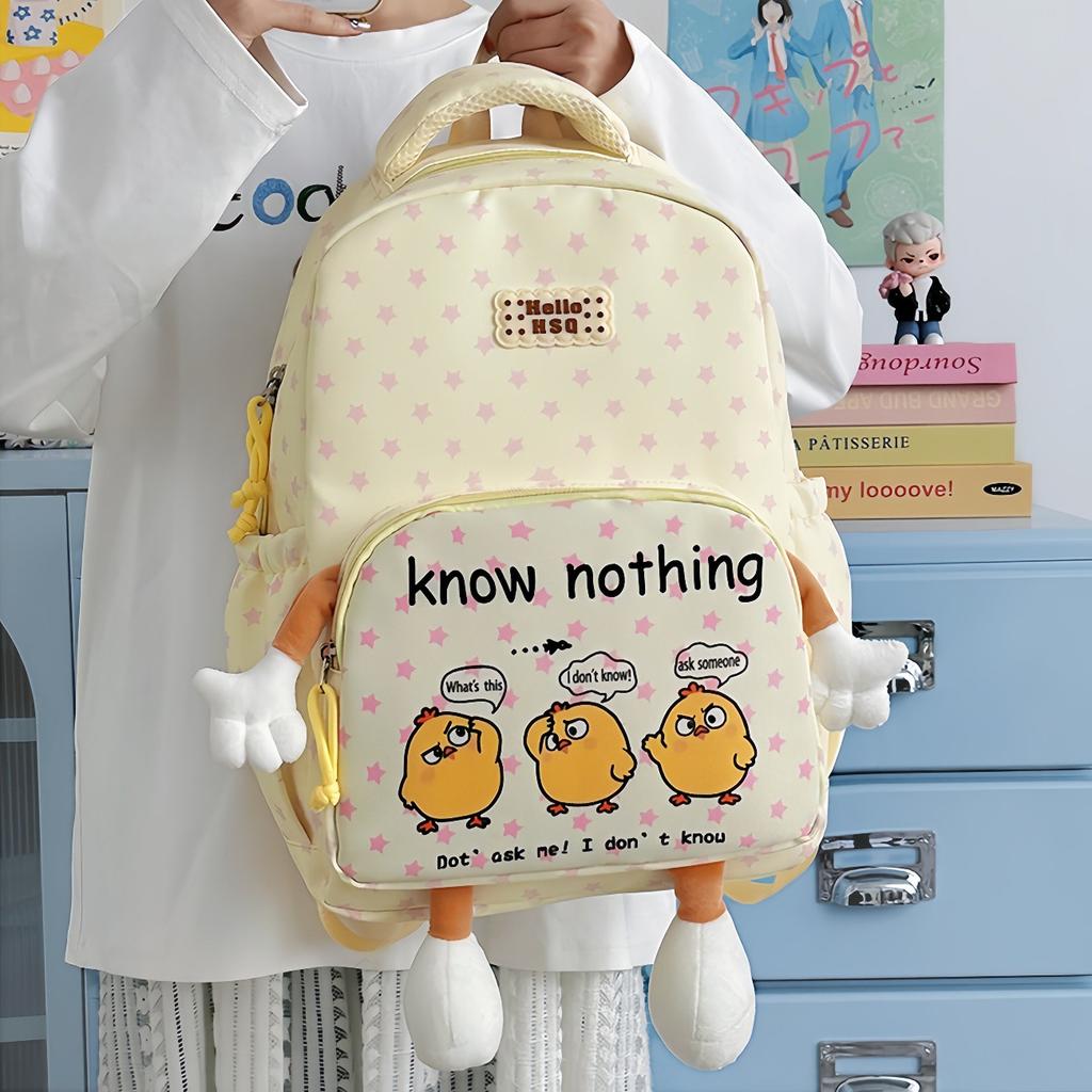 Schoolbag primary school schoolbag girls cute cartoon high value niche funny backpack girls large capacity travel shoulder bag