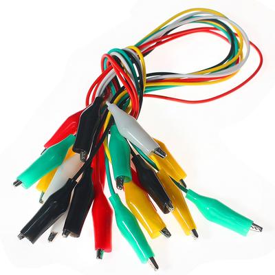 10pcs Double-ended Alligator Clips Test Line 48CM 49.5CM 50CM Test Leads Crocodile Clips